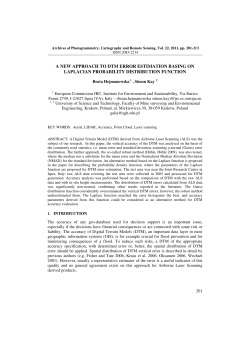 a new approach to dtm error estimation basing on laplacian