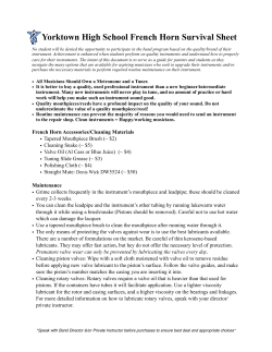 French Horn - Recommended Instrument List