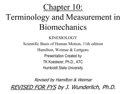Chapter 10: Terminology and Measurement in - My E-town