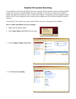 Sophos On-access Scanning