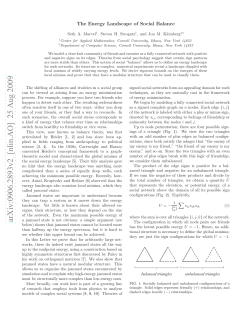 The energy landscape of social balance