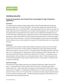 High Temperature Heat Transfer Fluid Technical Bulletin
