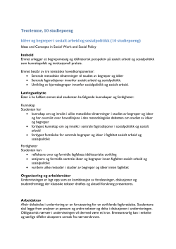 Teoriemne, 10 studiepoeng