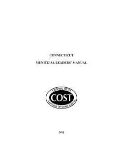 connecticut municipal leaders` manual