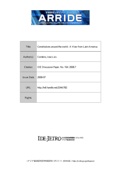Title Constitutions around the world : A View from Latin