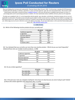 Ipsos Poll Conducted for Reuters