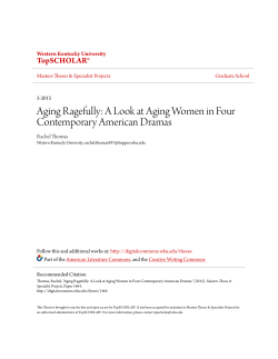 Aging Ragefully: A Look at Aging Women in Four Contemporary