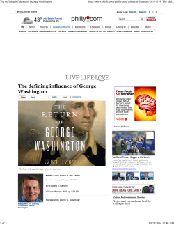 The defining influence of George Washington