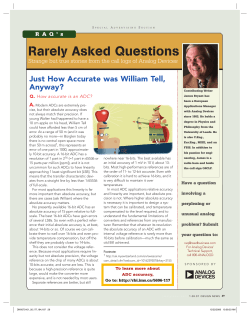 Rarely Asked Questions: How Accurate is an ADC?