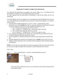 OSHAB Pressure Wash Calibration Protocol