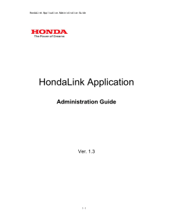 HondaLink Application