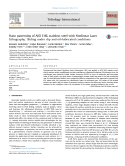 Nano patterning of AISI 316L stainless steel with Nonlinear Laser