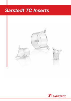 Sarstedt TC Inserts