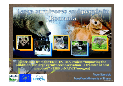 10.00 STANCIOIU - Large Carnivores and People in Romania