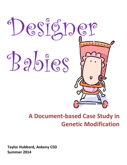 A Document-based Case Study in Genetic Modification