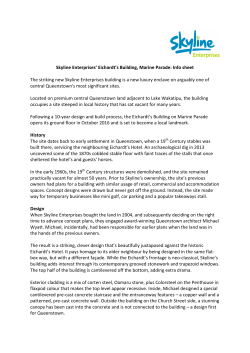 Skyline Enterprises` Eichardt`s Building, Marine Parade: Info sheet