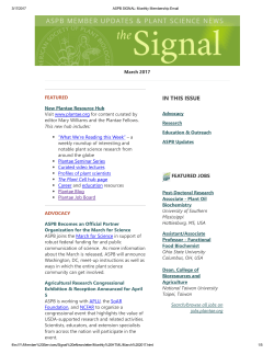 March 2017 - American Society of Plant Biologists