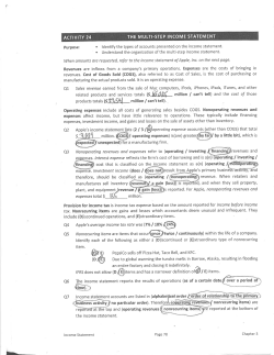 r THE MULTI-STEP INCOME STATEMENT ACTIVITY 24