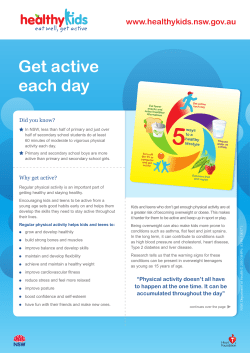 Get active each day