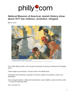 National Museum of American Jewish History show about