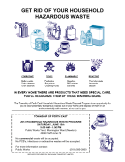get rid of your household hazardous waste