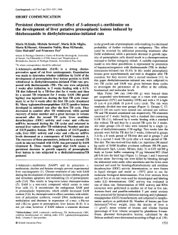 Persistent chemopreventive effect of 5-adenosyl-L