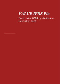 Appendix to the Illustrative financial statements on IFRS 15