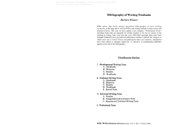 Bibliography of Writing Textbooks