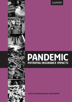 Pandemic: Potential Insurance Impacts