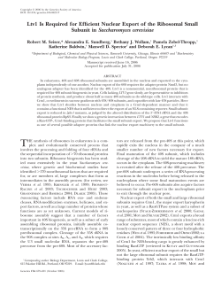 Ltv1 Is Required for Efficient Nuclear Export of the