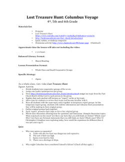 Lost Treasure Hunt: Columbus Voyage