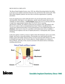 BICON DENTAL IMPLANTS