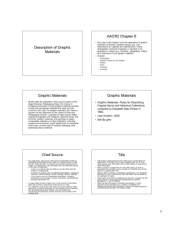 Description of Graphic Materials