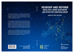 regroup and reform - Centre for European Policy Studies