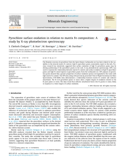 Pyrochlore surface oxidation in relation to matrix Fe composition: A