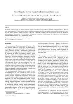 Toward chaotic electron transport in bismuth nanocluster