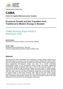 Economic Growth and the Transition from Traditional to Modern