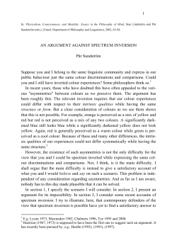 Sketch for argument against spectrum inversion