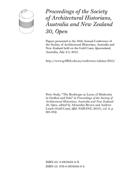 The Roofscape as Locus of Modernity in Giedion and Zola (PDF 293k)