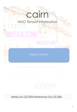 HMO Tenant Information