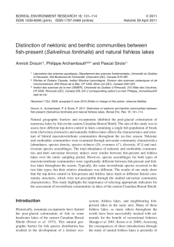 Full text (pdf format) - Boreal Environment Research