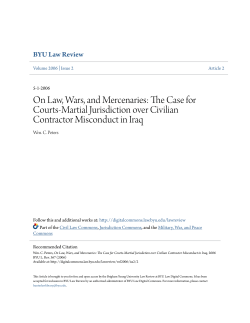On Law, Wars, and Mercenaries