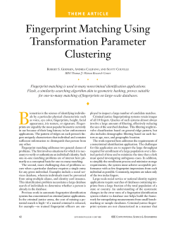 Fingerprint Matching Using Transformation Parameter Clustering