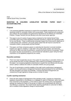 PAPER EIGHT - Ministry of Social Development
