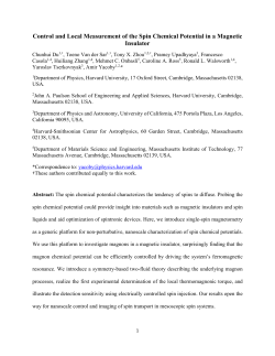 Control and Local Measurement of the Spin Chemical Potential in a