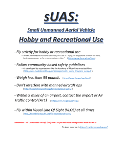 Hobby and Recreational UAS handout