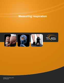 The measurement of the respiration and the calculation