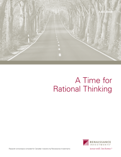 A Time for Rational Thinking