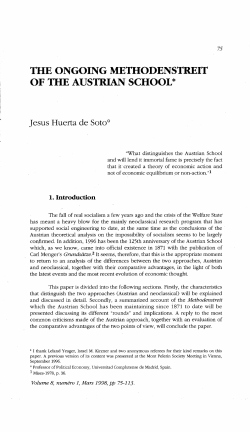 the ongoing methodenstreit of the austrian school