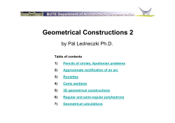 Geometrical Constructions 2